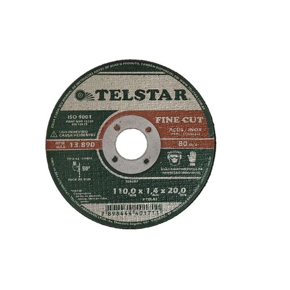 Disco Corte Fine Cut Inox- Ferro 4.1-2' X 1,0 X 7-8' - Telstar - 1