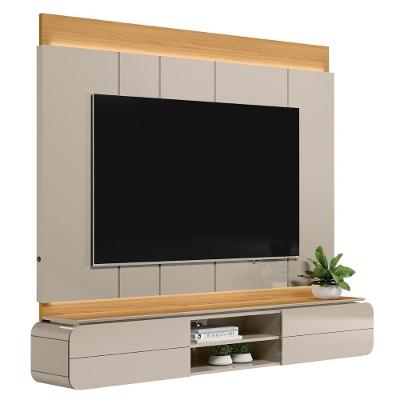 Painel Para Tv Suspenso 75 Pol 200cm Macau L06 Tauari-off - Mpozenato