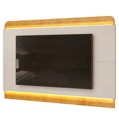 Painel Para Tv Suspenso 75 Pol 219cm Com Led Collie D04 Cedro-bali - Mpozenato