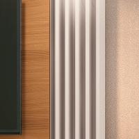 Painel Para Tv Suspenso 55 Pol. Ripado Khosmos H01 Off White-cinamomo - Mpozenato - 6