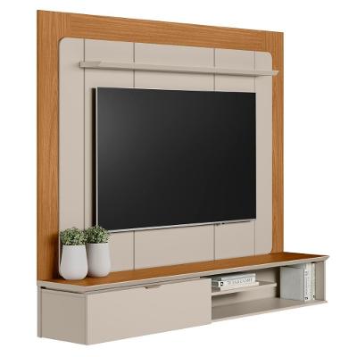 Painel Para Tv Suspenso 65 Pol 182cm Santiago L06 Nature-off - Mpozenato