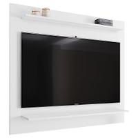 Painel Para Tv Suspenso 50 Pol 120cm 2 Prateleiras Versa M24 Branco - Mpozenato - 1
