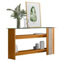 Mesa De Centro E Aparador Ripado Fire Z10 Off White-cinamomo - Mpozenato