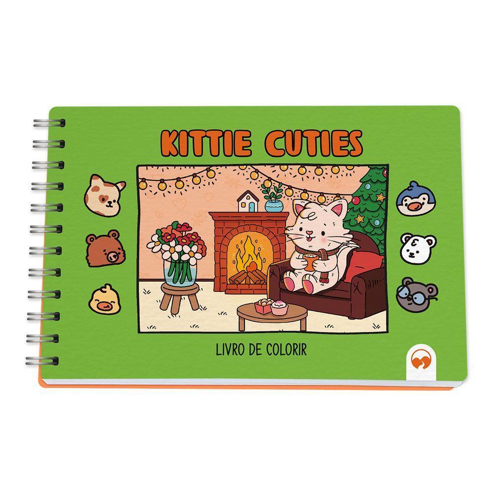 Livro De Colorir Kittie Cuties Vale Das Letras 64 Páginas - 5
