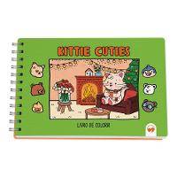 Livro De Colorir Kittie Cuties Vale Das Letras 64 Páginas - 5
