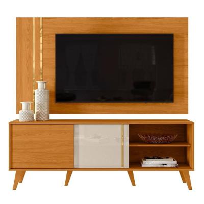 Estante Painel Para Tv 60 Pol 160cm Orla Z10 Off-cinamomo - Mpozenato