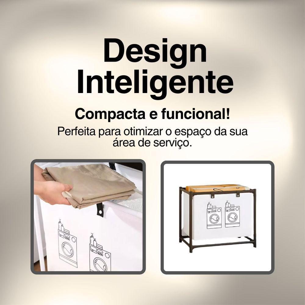 Cesto Organizador Multiuso Para Roupas, Brinquedos E Toalhas - Prático E Estiloso - 4