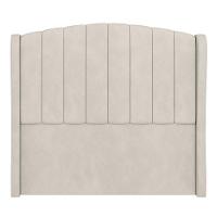 Cabeceira Casal Cama Box 140cm Glenda I02 Veludo Bege - Mpozenato - 5