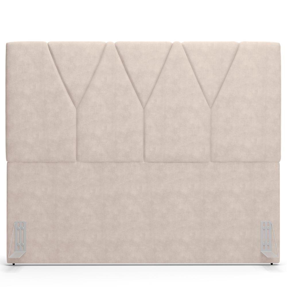 Cabeceira Cama Box Casal Queen 160cm Aura Suede W01 Bege - Mpozenato - 6