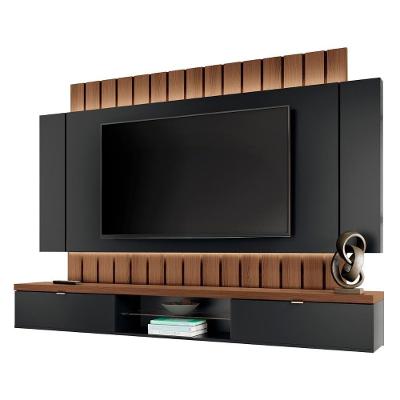 Painel Tv 70 Pol 219cm Bancada Suspensa Illuna H01 Off-castanho - Mpozenato