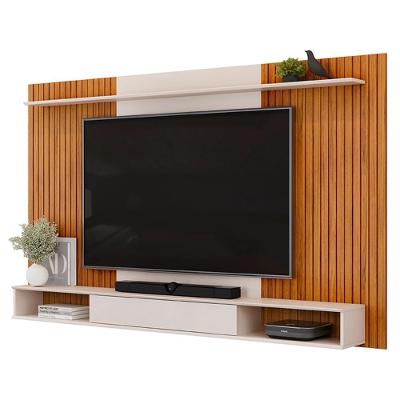 Painel Tv 70 Pol 215cm Bancada Suspensa Ethan D04 Freijó-off - Mpozenato
