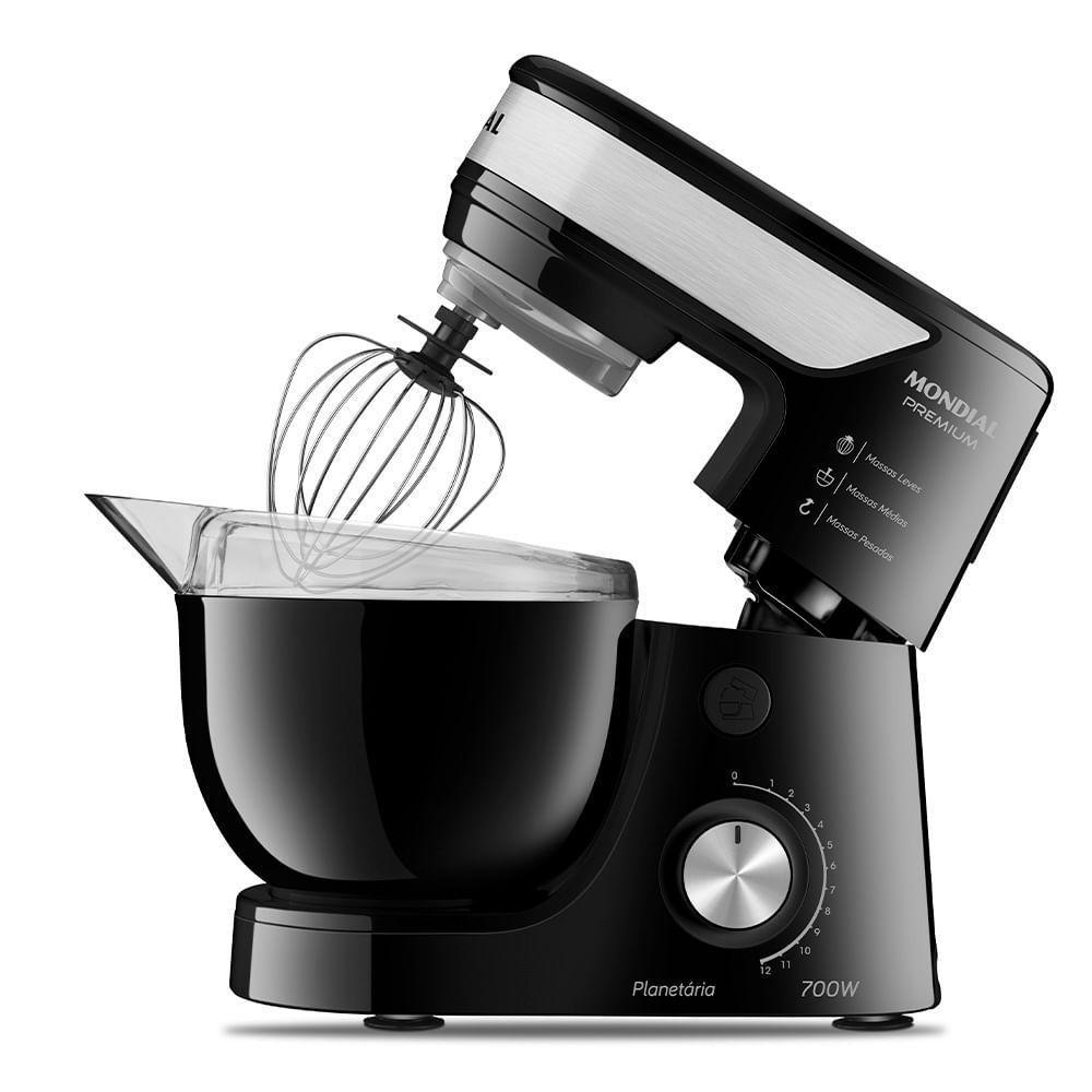 Batedeira Planetária Premium Bp-01p-b 127v-preto/inox - 2