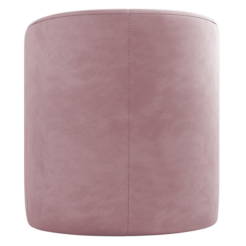 Poltrona Giratória Decorativa Para Sala Dandara K04 Veludo Rosê - Mpozenato - 8