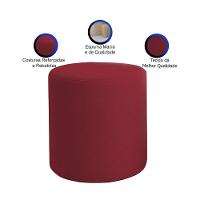 Puff Beca Cilindro Suede Live - 7 Decor Bordo - 3