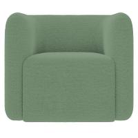 Poltrona Para Sala De Estar Decorativa Kit Com 2 Maggie K04 Bouclê Verde - Mpozenato - 6