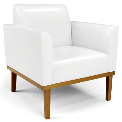 Poltrona Decorativa Maressa Sintético Pu Branco Ibiza