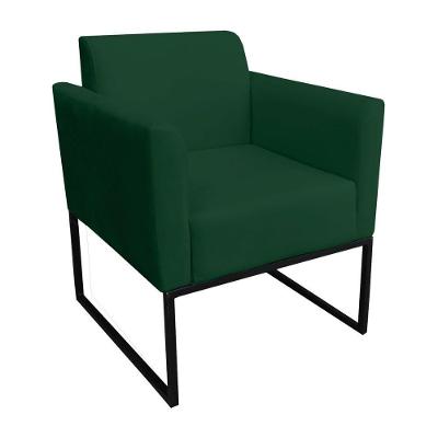 Poltrona Decorativa Maressa S23 Suede Verde Ibiza