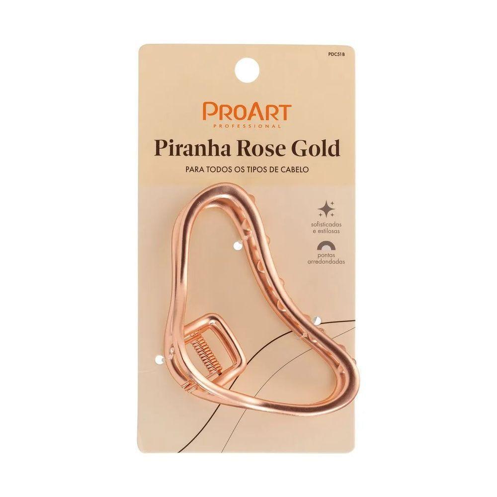 Piranha De Cabelo Rose Gold Proart Sem Danos Aos Fios E Ideal Para Todos Os Tipos De Cabelo - 4