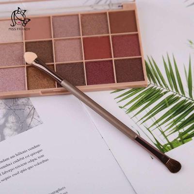 Pincel Duplo Chato Arredondado E Esponja Champagne 60220 | Miss Frandy | Precisão E Versatilidade