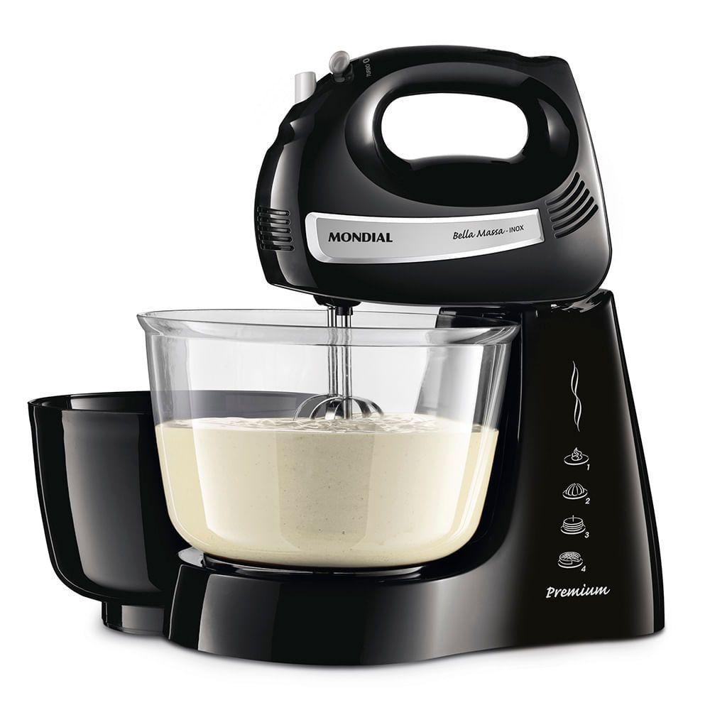 Batedeira Mondial Bella Massa B-23 Np Batedeira-127v-preto/inox - 4