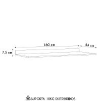 Tampo Para Balcão De Cozinha 160cm Maly N03 Onix - Mpozenato - 4