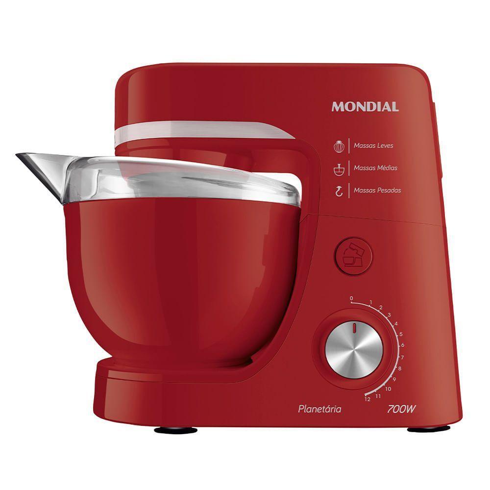 Batedeira Planetária Mondial Bp-03-r Batedeira Planetária-220v-vermelho - 3