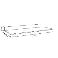 Tampo Para Balcão De Cozinha 120cm Mdp Castanho - Lumil