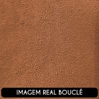 Sofá 2 Lugares Living 160cm E 1 Poltrona Giratória Garbin K04 Bouclê Terracota - Mpozenato - 7