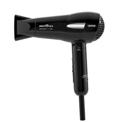 Secador de Cabelo BSC1200 1200W Tourmaline 2 Temperaturas Preto Britânia Bivolt