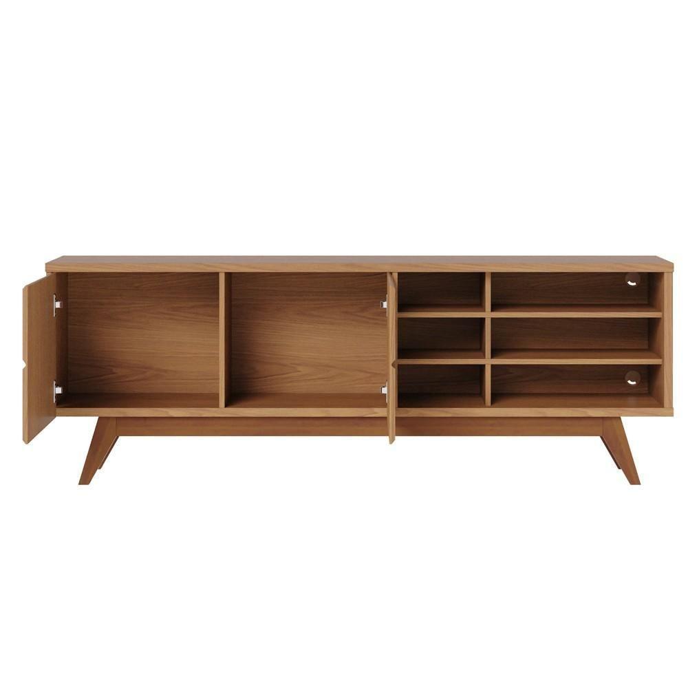 Rack Para Sala Bancada De Tv 70 Pol 180cm Noruega C05 Freijó - Mpozenato - 5