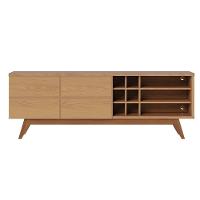 Rack Para Sala Bancada De Tv 70 Pol 180cm Noruega C05 Freijó - Mpozenato - 9