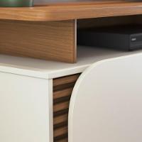 Rack Para Sala Bancada De Tv 75 Pol 180cm Madrid C05 Freijó-off White Matte - Mpozenato - 2