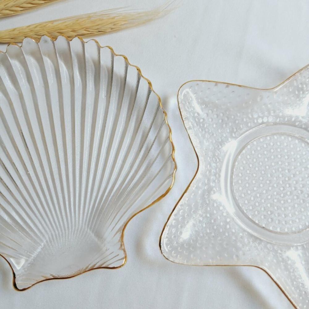 Tijela Duo Concha E Estrela - Centro De Mesa Decorativo Transparente - 2