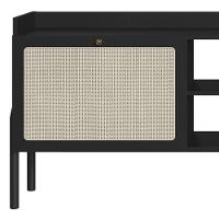 Rack Para Sala Bancada De Tv 65 Pol Pés Madeira Arlo Nero-preto - Mpozenato - 6