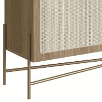 Rack Para Sala Bancada De Tv 65 Pol Pé Metal Arlo Hanover-dourado - Mpozenato - 6