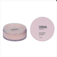 Kit Nina Makeup Base Líquida Basic+pó Solto Instant Cor 2 - 3
