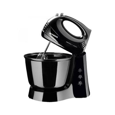 Batedeira Convencional Mondial B-44 3,6L 400W 3 Velocidades Preto 110V