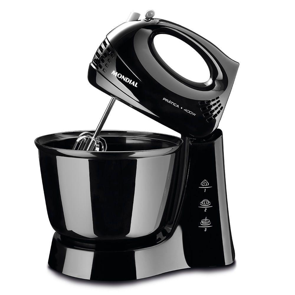 Batedeira Mondial Prática Preta B-44-b Batedeira B-44-b 127v/60hz . - 1