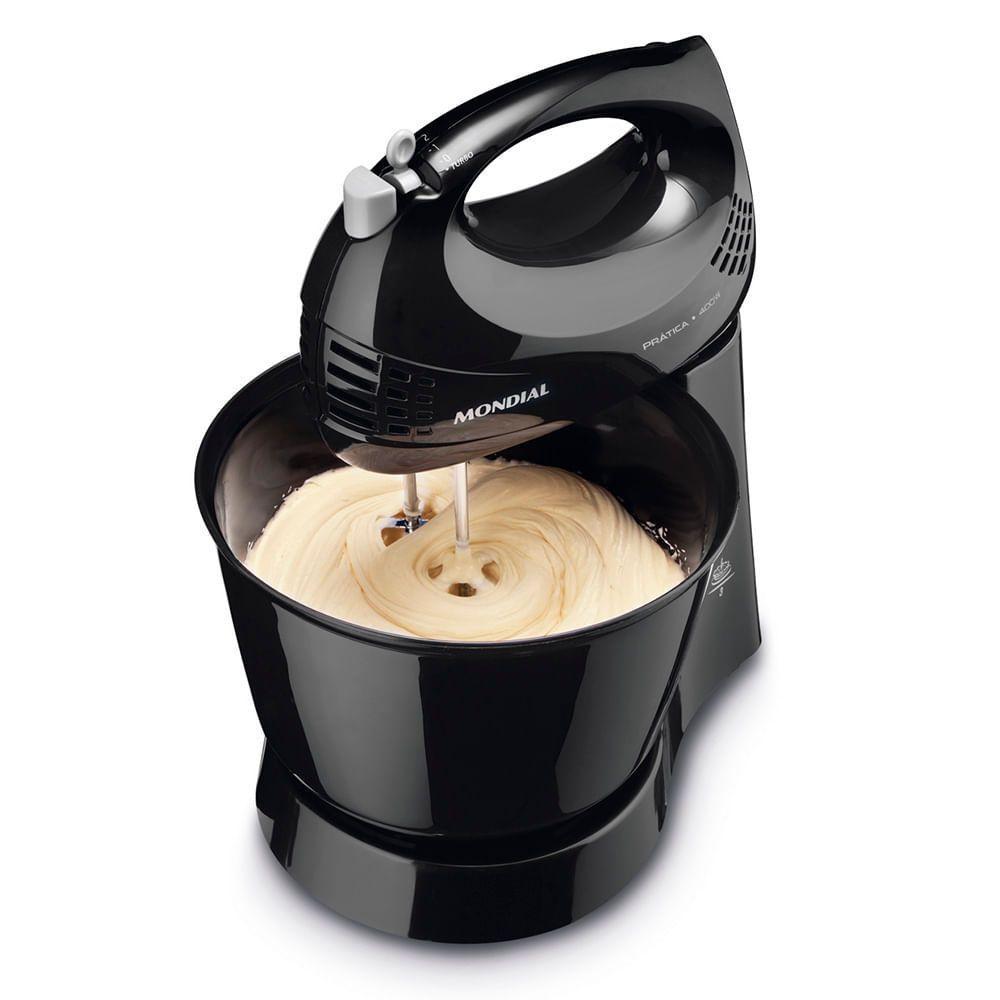 Batedeira Mondial Prática Preta B-44-b Batedeira B-44-b 127v/60hz . - 2