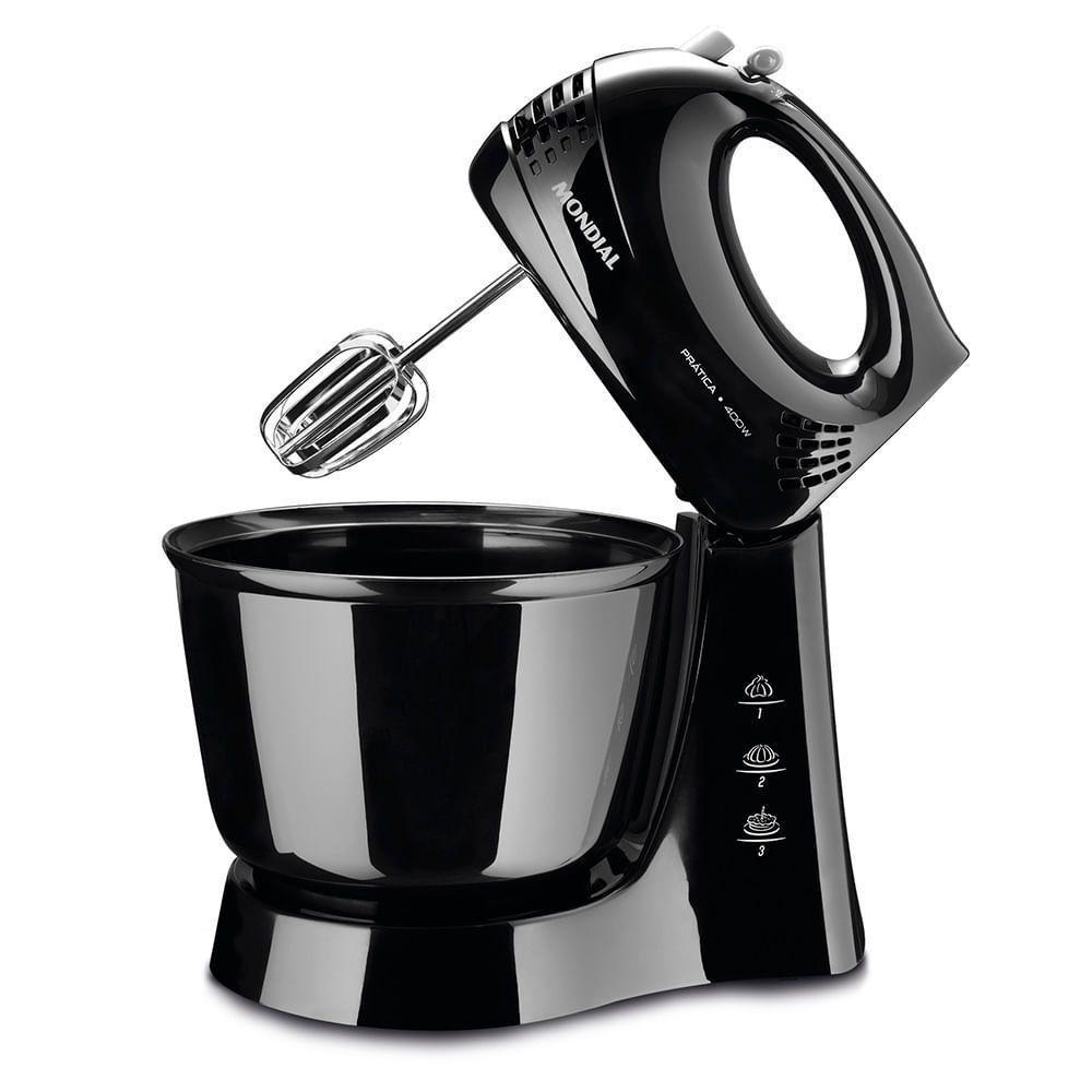 Batedeira Mondial Prática Preta B-44-b Batedeira B-44-b 127v/60hz . - 5