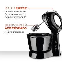 Batedeira Mondial Prática Preta B-44-b Batedeira B-44-b 127v/60hz .