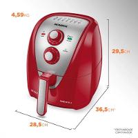Fritadeira Eletrica Air Fryer Mondial 4L AFN40 Vermelho/inox - 220 V - 3