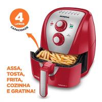 Fritadeira Eletrica Air Fryer Mondial 4L AFN40 Vermelho/inox - 220 V - 5
