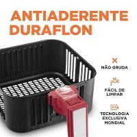 Fritadeira Eletrica Air Fryer Mondial 4L AFN40 Vermelho/inox - 220 V - 6