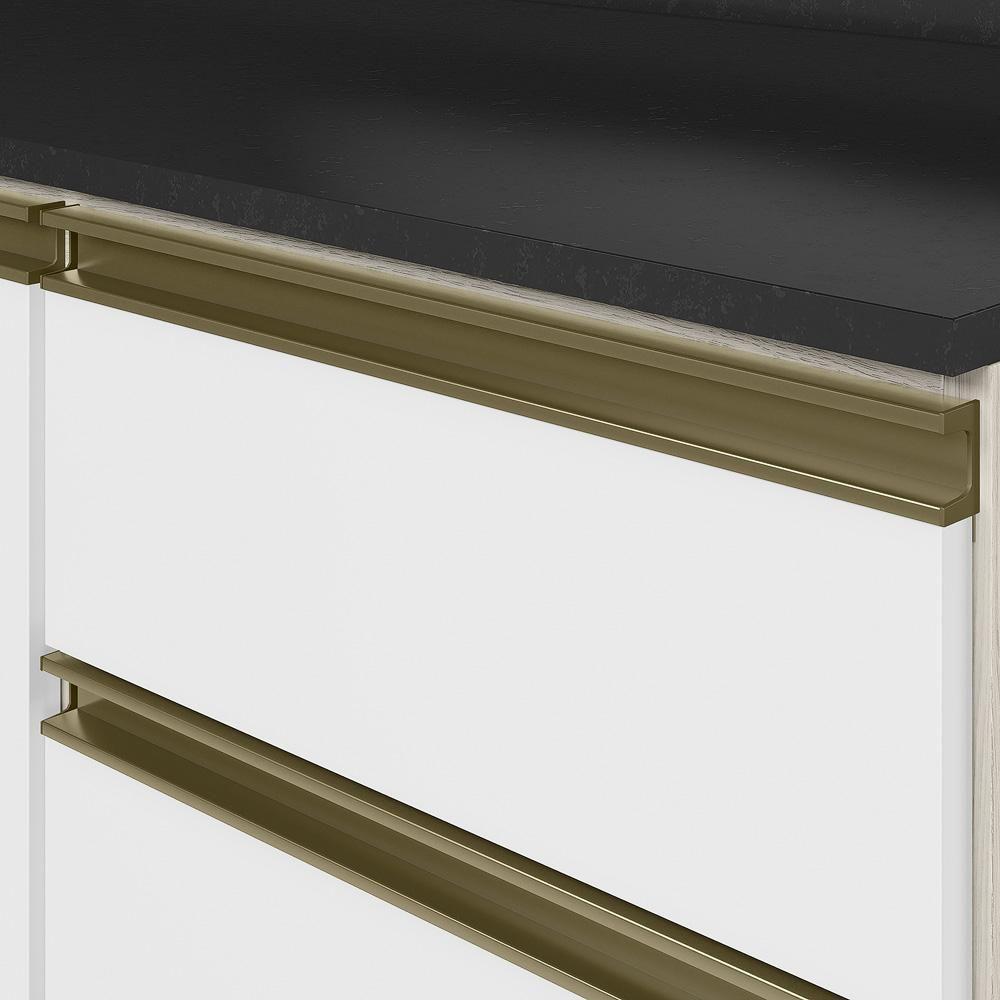 Balcao Com Tampo 2p 3g 120cm Mdf Kali 16417 Bianco Toq Branco Uv Nicioli Bianco Toq Branco Uv - 5