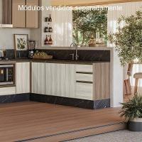 Balcao Para Pia 2p 3g 120cm Mdf Kali 16417 Carvalho Toq Bianco Toq Nicioli Carvalho Toq Bianco Toq - 7