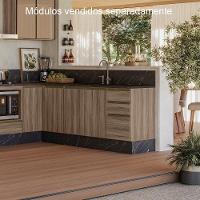 Balcao Para Pia 2p 3g 120cm Mdf Kali 16417 Carvalho Toq Carvalho Toq Nicioli Carvalho Toq Carvalho Toq - 7