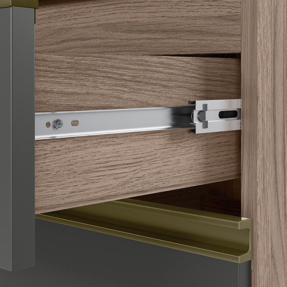 Balcao Com Tampo 2g 80cm Mdf Kali 16412 Carvalho Toq Chumbo Nicioli - 6