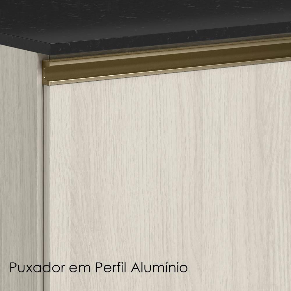 Balcao Com Tampo 2g 80cm Mdf Kali 16412 Bianco Toq Bianco Toq Nicioli - 7