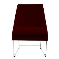 Cadeira Ana Base De Ferro Prata Suede Marsala D'classe Decor - 1